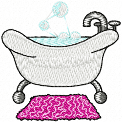 Bathtime Embroidery Design 3 Bathtime Embroidery Design 3